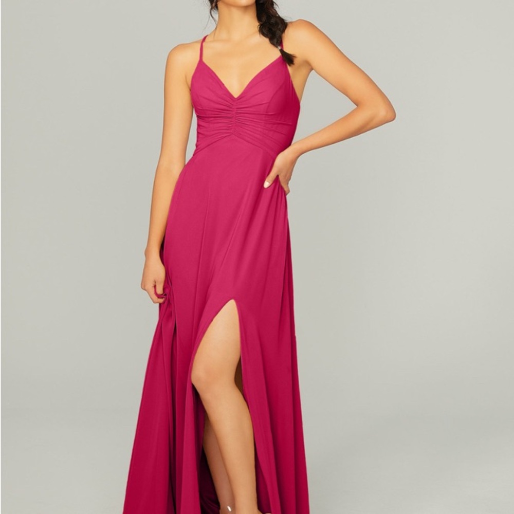 Pink Sleeveless Gown with Sweetheart Neckline for Weddings